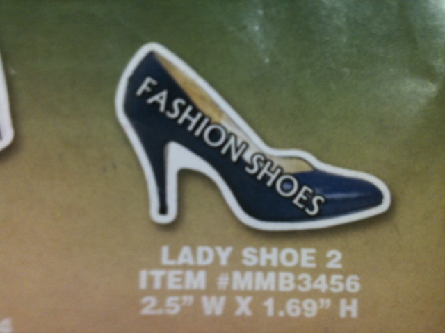 Lady Shoe 2 Thin Stock Magnet GM-MMB3456